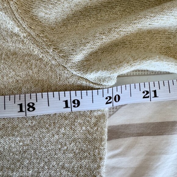 Nine West Light Gold Cotton Blend Metallic Buttoned Cardigan - Picture 11 of 13
